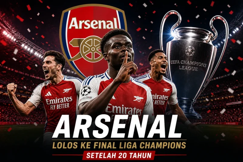 Arsenal Lolos ke Final Liga Champions Setelah 20 Tahun.webp